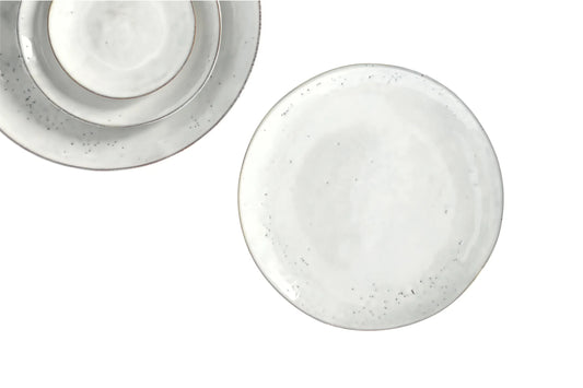 Piatto Liscio Sabbia, Gres smaltato reattivo Ø26 x H2,5 cm Broste