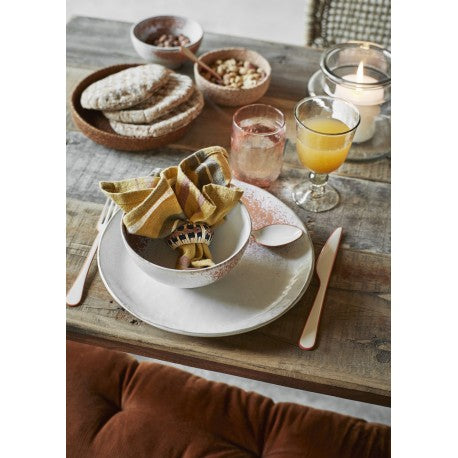 Orange White Piatto liscio dinner 27 cm M.Stoltz