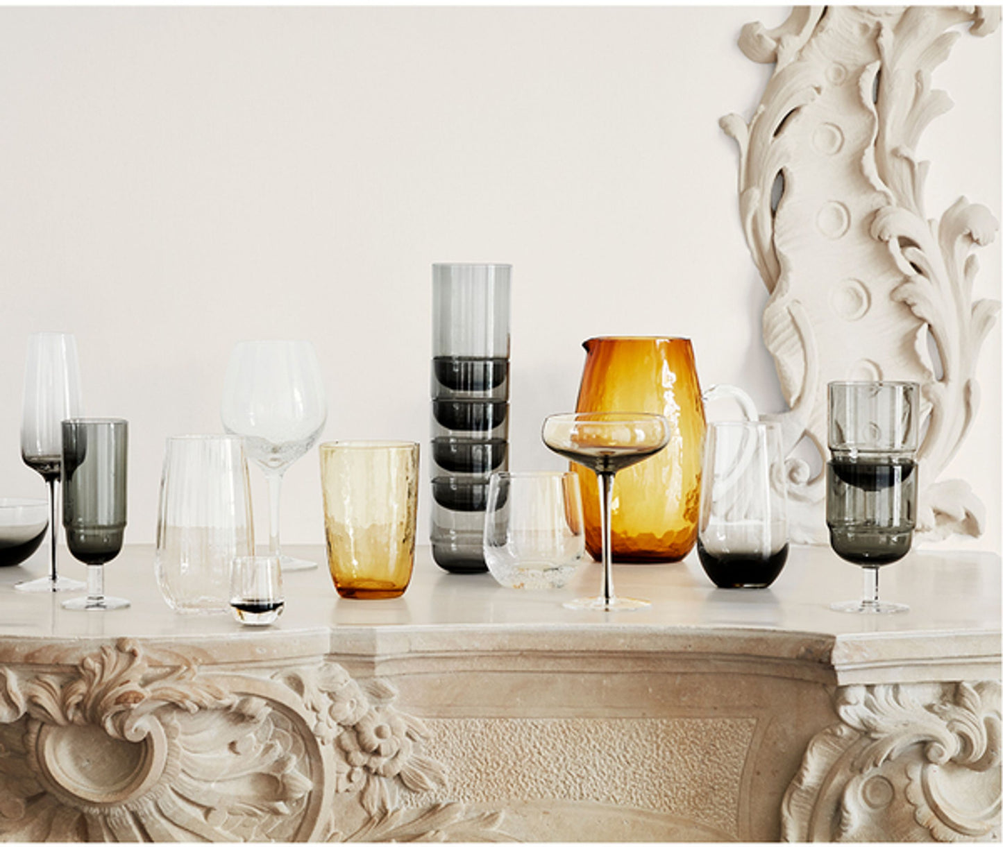 Tumbler bolle Vetro soffiato Bubble Ø8,5 x H14,9 cm, 55 cl_Broste