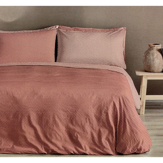 Copripiumino cotone Lee Linea Oro _Rosa 250 x 200 + 40