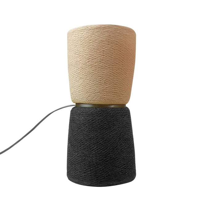 Baoba Antracite/Lino_Lampada da tavolo_LCDCP