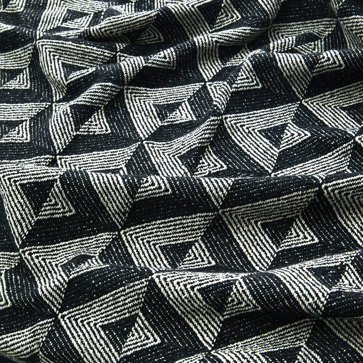 Plaid riciclato White Black 125x175_M.Stoltz