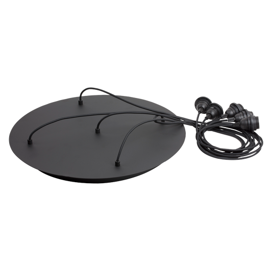 Plafoniera 5 (Globe/Cupola/Jupe/Cloche )Antracite LCDCP