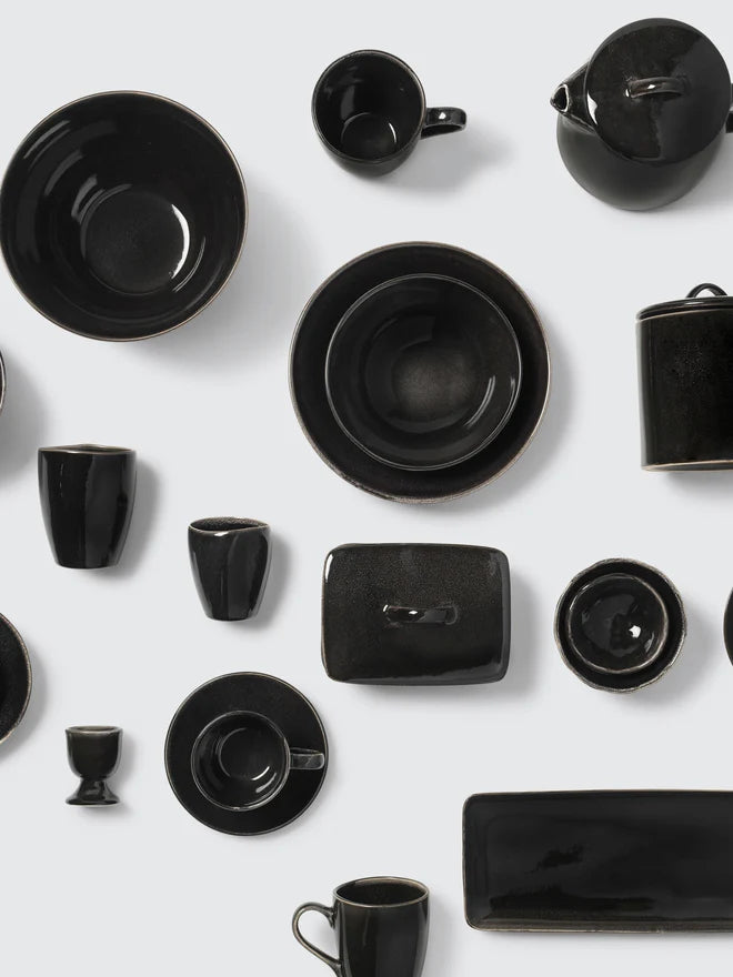 Tazza con manico Carbone, Nordic Coal, Gres smaltato 25 cl Broste