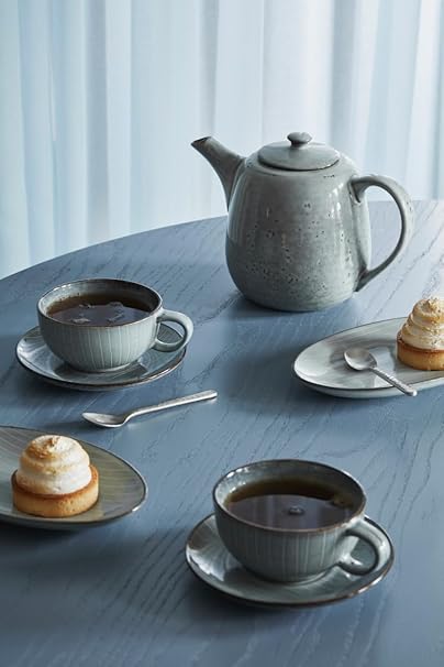 Teiera Nordic Sea Soft Blue, Gres smaltato L13 x L25 x H18 cm, 130 cl Broste