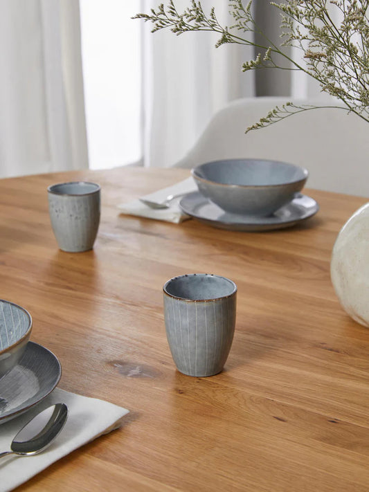 Tazza Espresso Nordic Sea Soft Blue, Gres smaltato 10 cl Broste