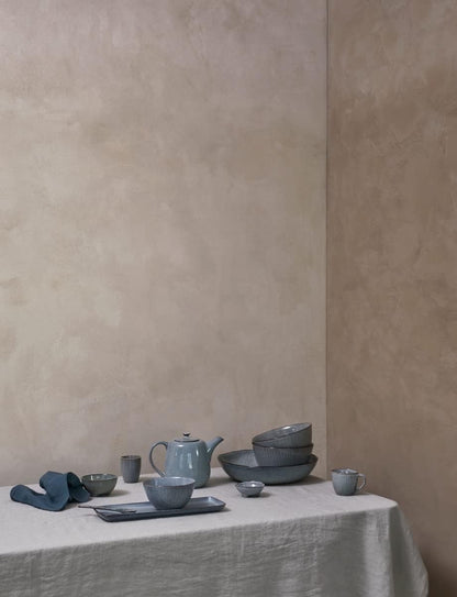 Piatto Cappello del prete Soft Blue, Gres smaltato reattivo Ø29 x H7 cm Broste