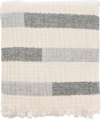 Coperta 150x170 Mindful Stripe Grey Sodahl