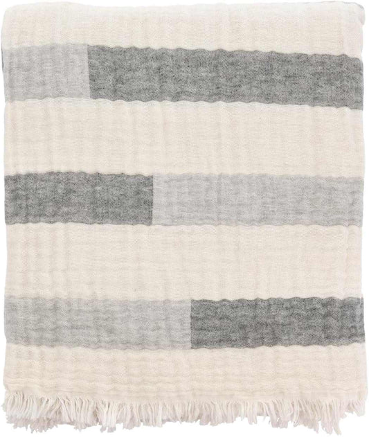 Coperta 150x170 Mindful Stripe Grey Sodahl