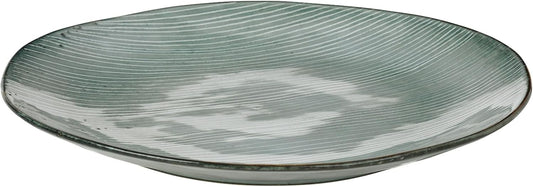 Piatto liscio grandeNordi Sea Soft Blue, Gres smaltato reattivo Ø31 x H3,3 cm Broste