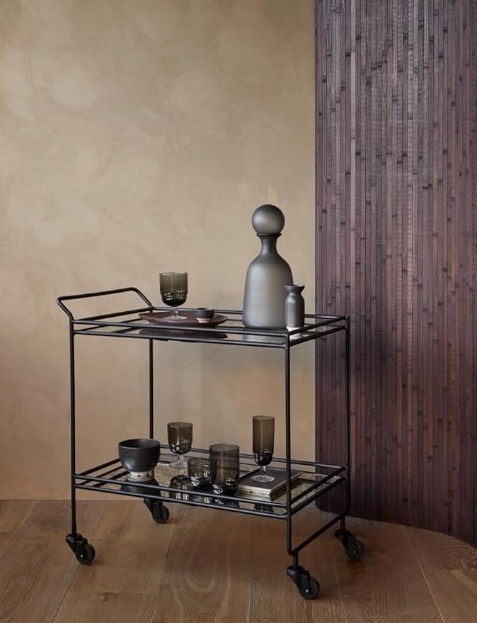 Nordic Bistrot alto grigrio, Vetro soffiato Ø7,7 x H12 cm, 35 cl_Broste