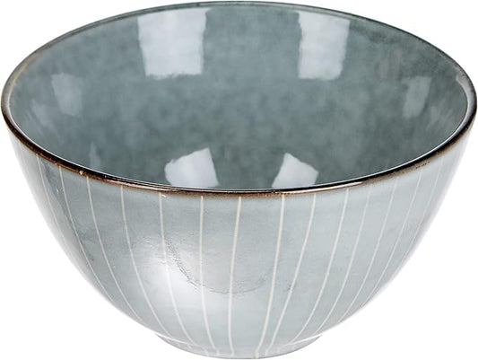 Bowl Soft Blue, Gres smaltato reattivo Ø17 x H8 cm Broste