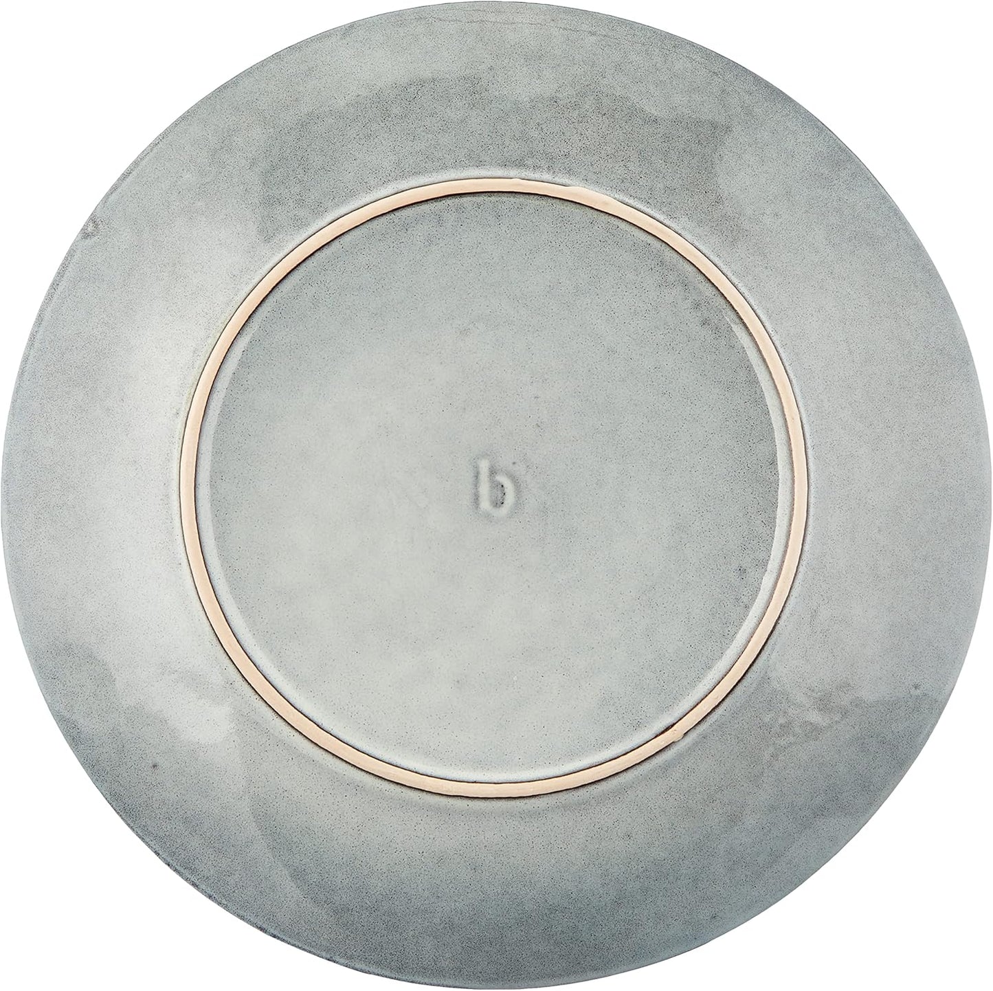 Piatto liscio Soft Blue, Gres smaltato reattivo Ø26 x H2,5 cm Broste