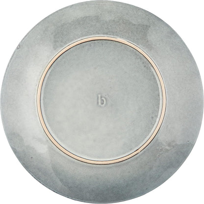 Piatto liscio Soft Blue, Gres smaltato reattivo Ø26 x H2,5 cm Broste