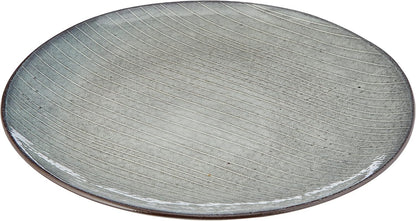 Piatto liscio Soft Blue, Gres smaltato reattivo Ø26 x H2,5 cm Broste