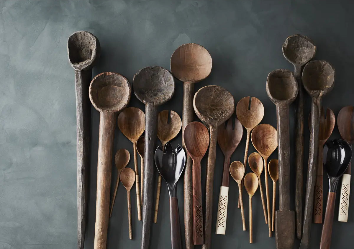 Set 2 pcs cucchiai salad  legno Mango 28 cm M.Stoltz