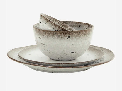 White Brown_Piatto liscio dinner 27 cm_M.Stoltz