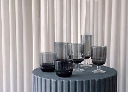 Nordic Bistrot Grigio Fumo, Vetro soffiato Ø7,7 x H8,5 cm, 20 cl_Broste