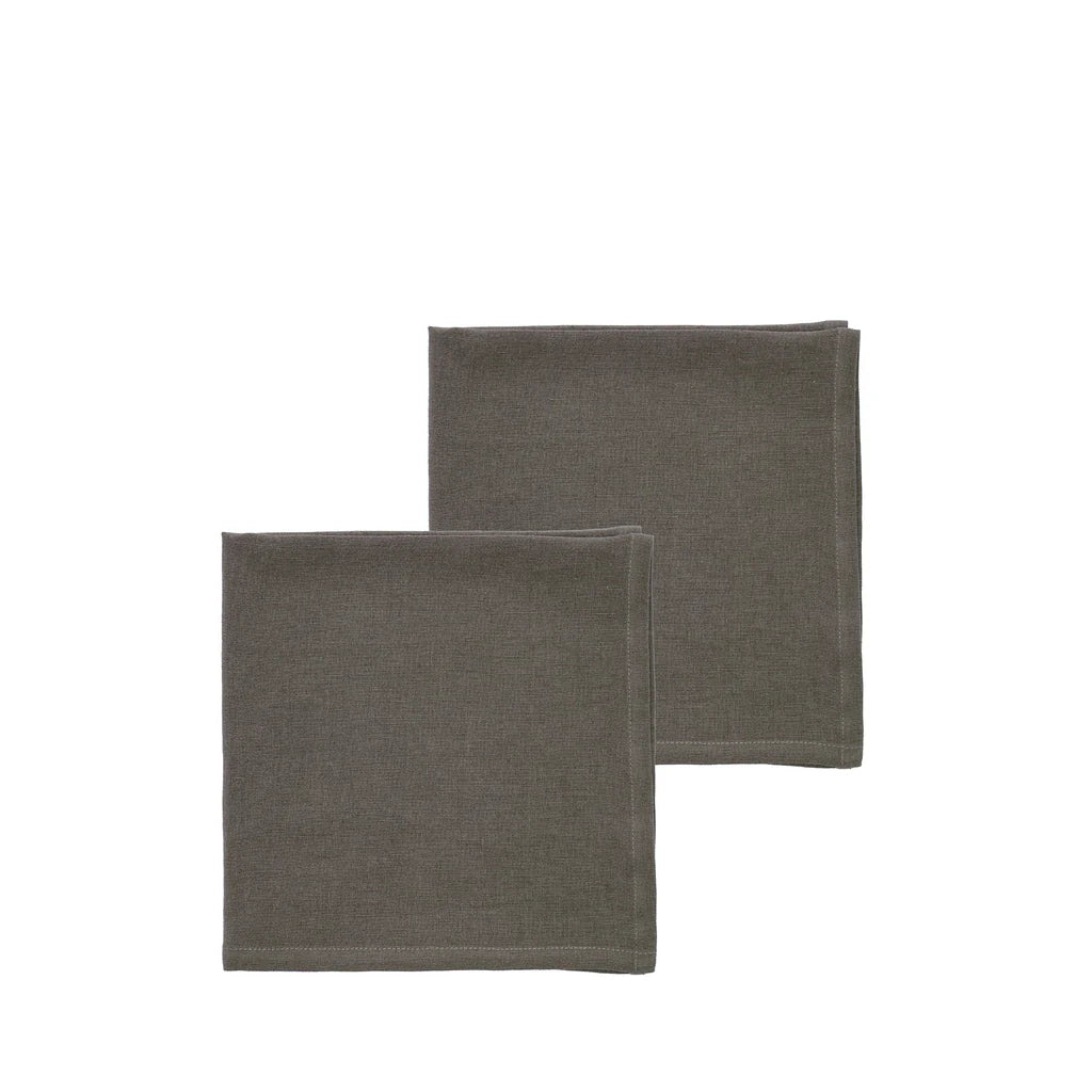Tovagliolo Pure Linen Earth set 2 Sodahl 45x45