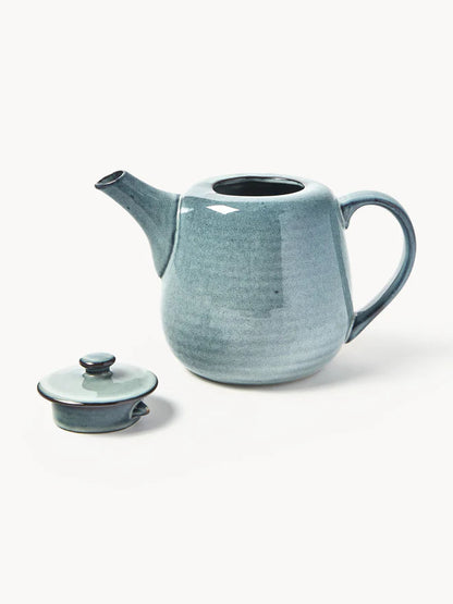 Teiera Nordic Sea Soft Blue, Gres smaltato  L13 x L25 x H18 cm, 130 cl Broste