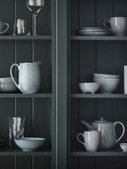 Tazza manico Nordc Sea Soft Blue, Gres smaltato reattivo 25 cl Broste