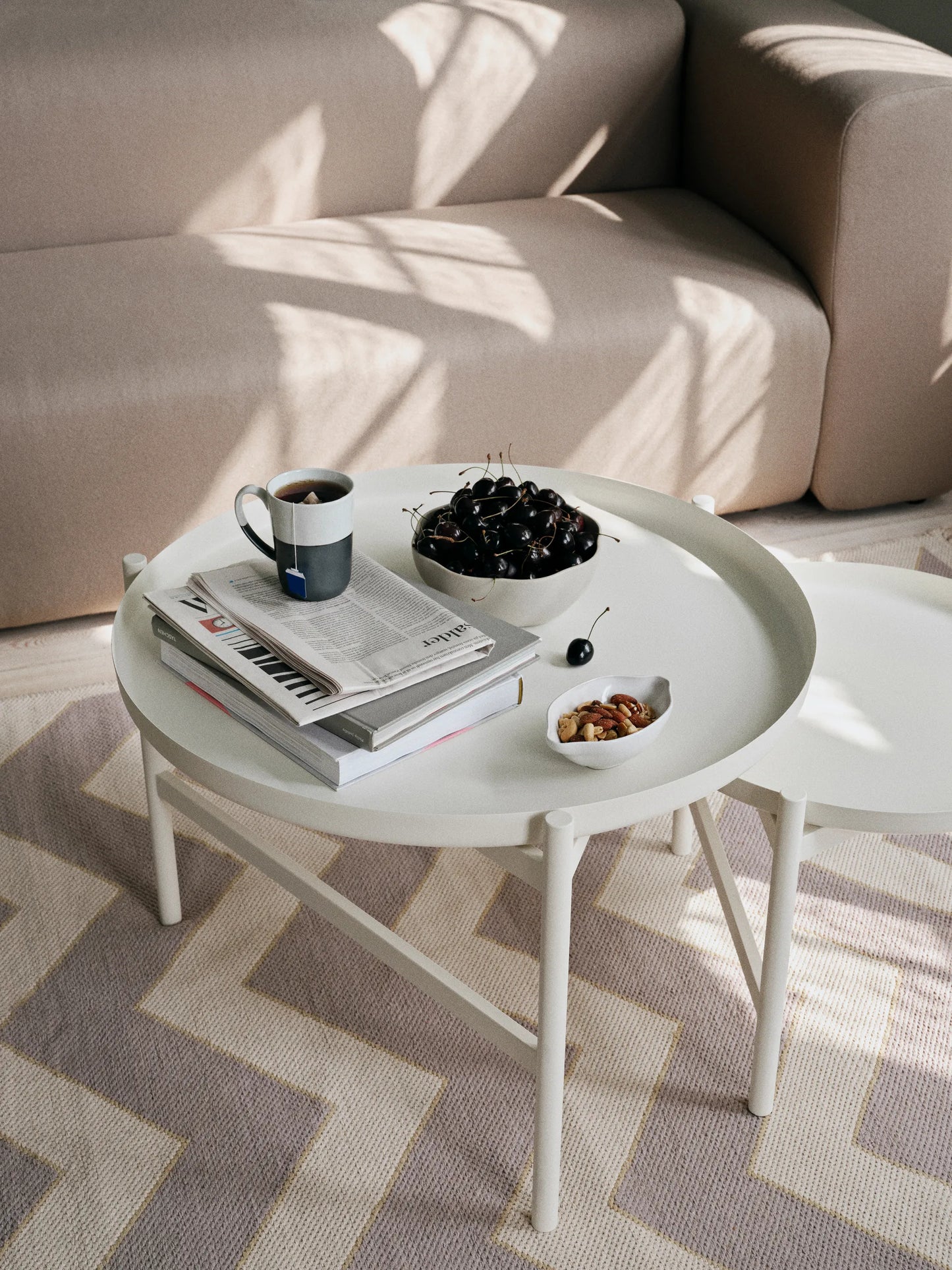 Limfjord Bowl Big Grigio Chiaro Opaco, Gres smaltato reattivo Ø20 x H7,4 cm Broste