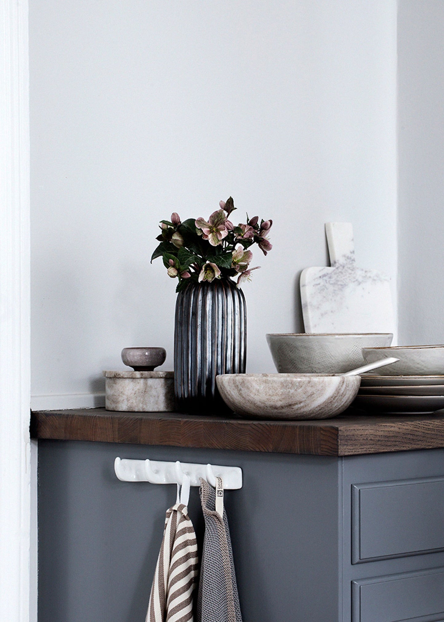 Piatto fondo Sabbia, Gres smaltato reattivo Ø22,5 x H4,8 cm Broste