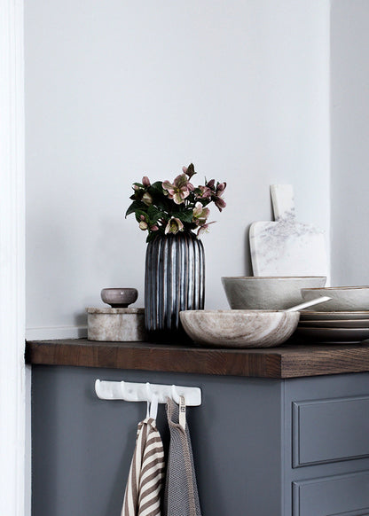 Piatto fondo Sabbia, Gres smaltato reattivo Ø22,5 x H4,8 cm Broste