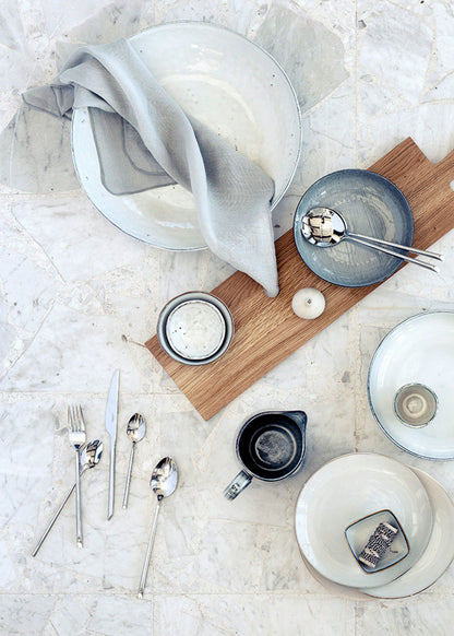 Piatto fondo Sabbia, Gres smaltato reattivo Ø22,5 x H4,8 cm Broste