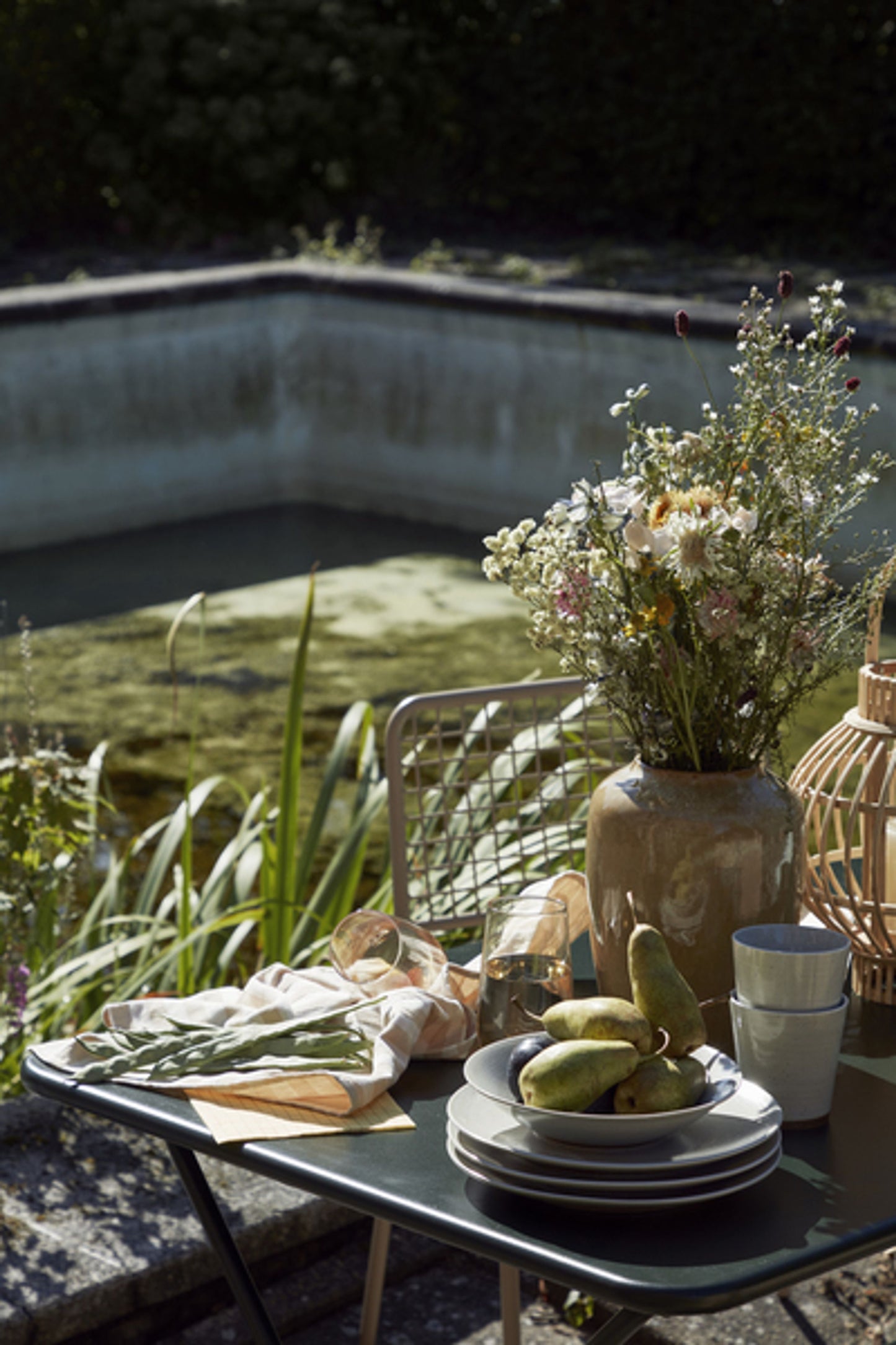 Grød Piatto fondo Sabbia, Gres smaltato reattivo Ø22 x H5 cm Broste