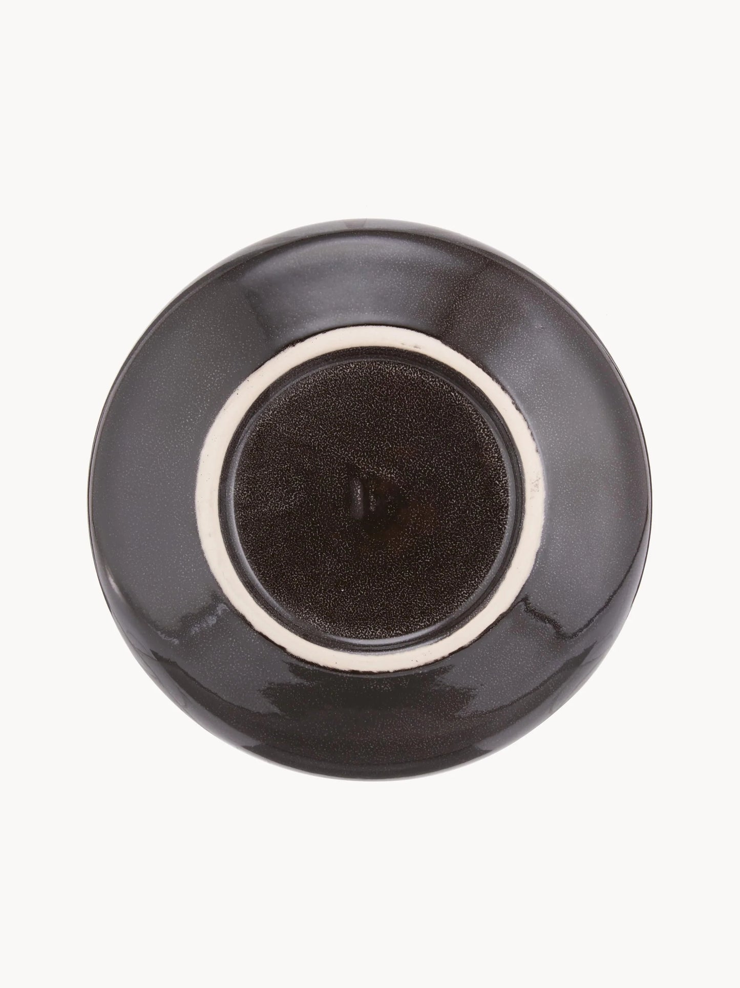 Piatto fondo Carbone, Gres smaltato reattivo Ø22,5 x H4,8 cm Broste