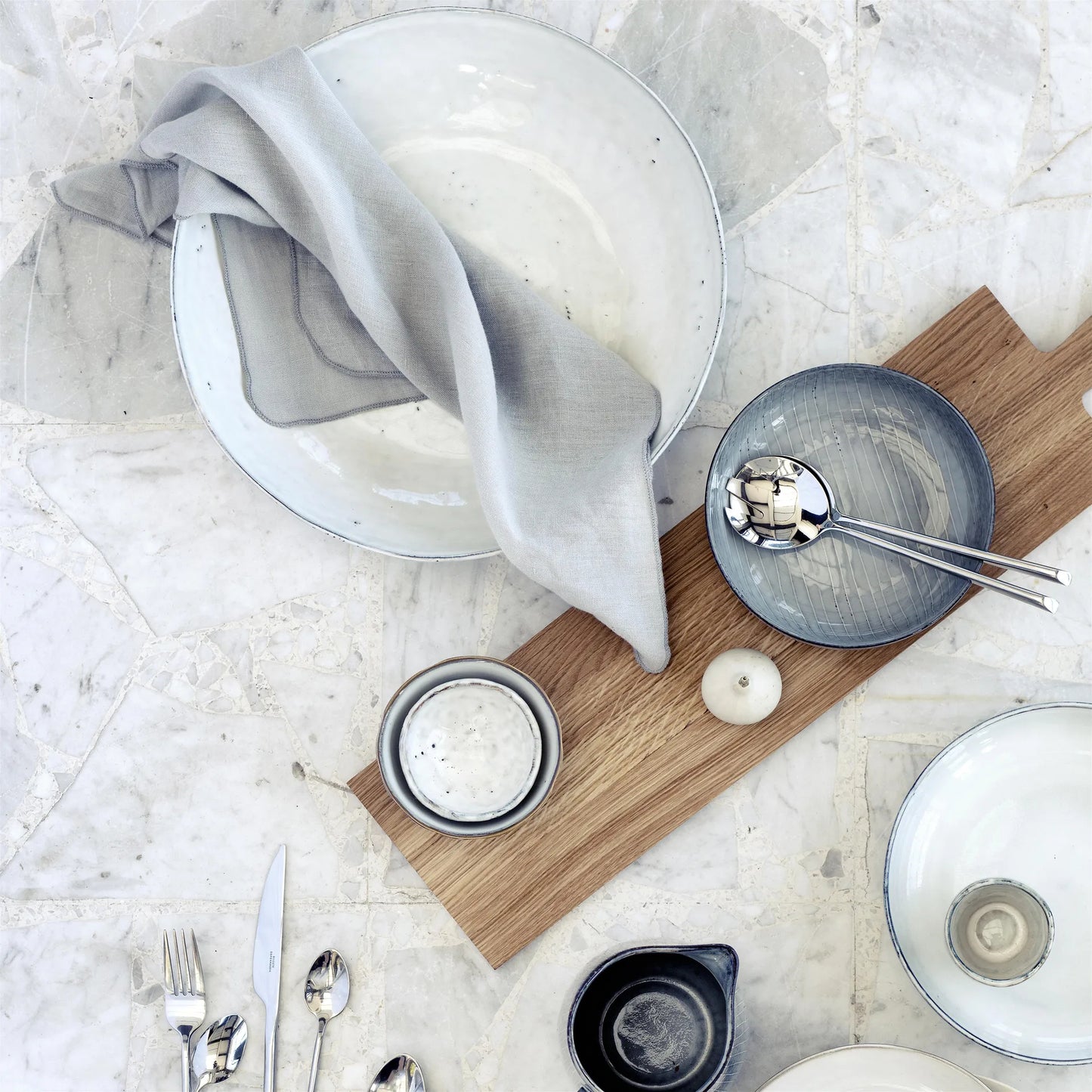 Insalatiera  Sabbia, Gres smaltato reattivo Ø34,5 x H7,5 cm Broste