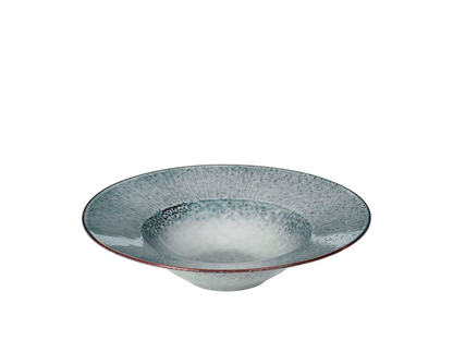 Piatto Cappello del prete Soft Blue, Gres smaltato reattivo Ø29 x H7 cm_Broste