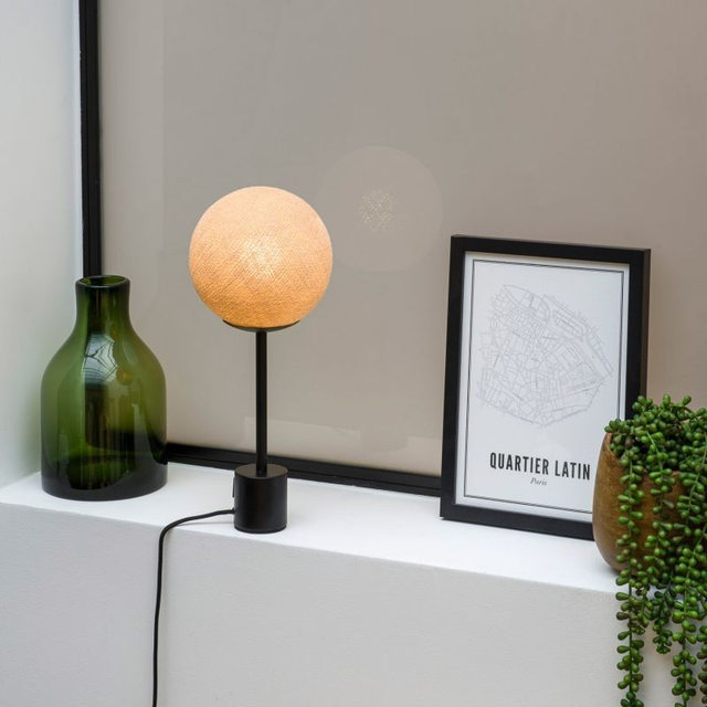 Apapa Sabbia con base (ottone / antracite )_Lampada da tavolo_LCDCP