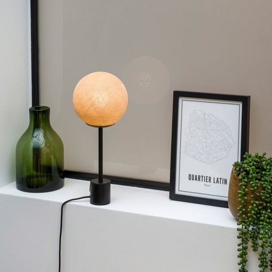 Apapa Sabbia con base (ottone / antracite )_Lampada da tavolo_LCDCP