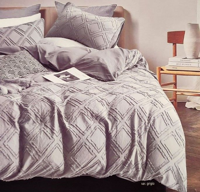 Copripiumino JACQUARD FIL COUPE' LORY GF FERRARI_Tortora