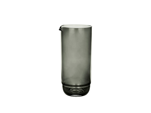 Caraffa Grigio Fumo, Vetro soffiato a bocca Ø10,4 x H23 cm, 150 cl_Broste