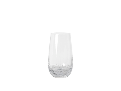 Tumbler bolle Vetro trasparente soffiato a bocca con bollicine Ø8,5 x H14,9 cm, 55 cl_Broste