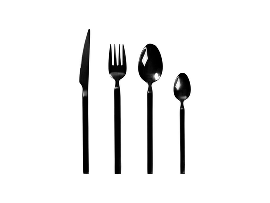 Posate Tvis Nero Titanio, Acciaio inossidabile forgiato 18/8_Broste