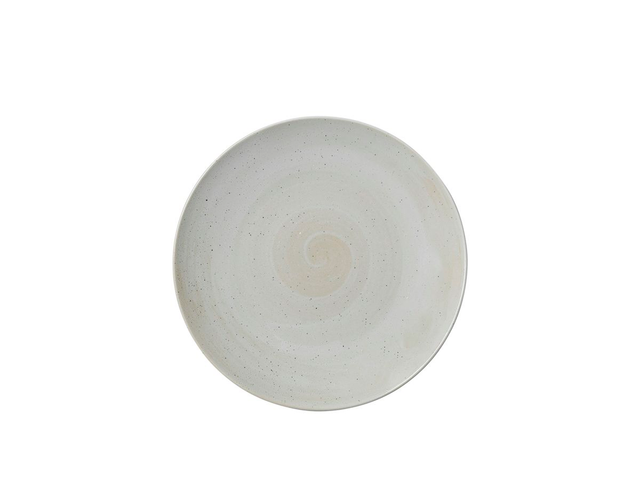 Grød_Piatto liscio Sabbia, Gres smaltato reattivo Ø26 x H2,7 cm_Broste