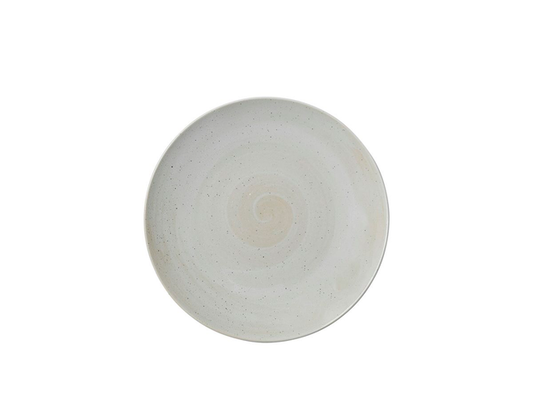 Grød_Piatto liscio Sabbia, Gres smaltato reattivo Ø26 x H2,7 cm_Broste