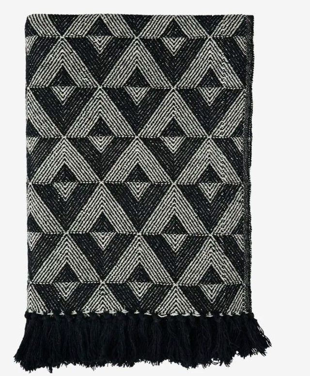 Tappeto reciclato White Black 125x175_M.Stoltz