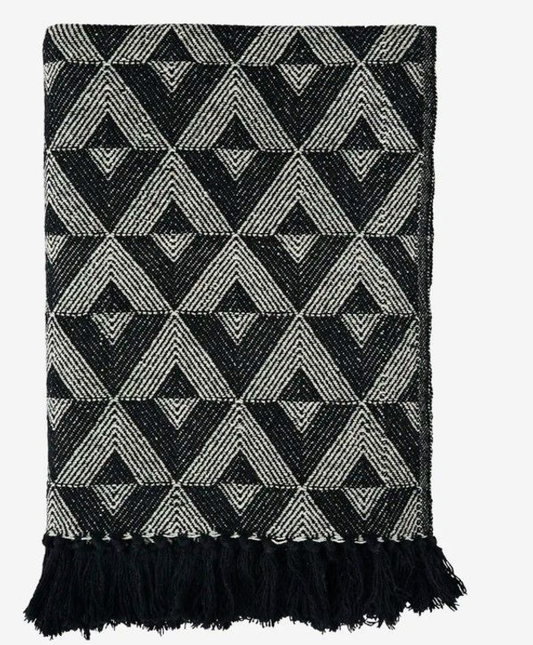 Tappeto reciclato White Black 125x175_M.Stoltz