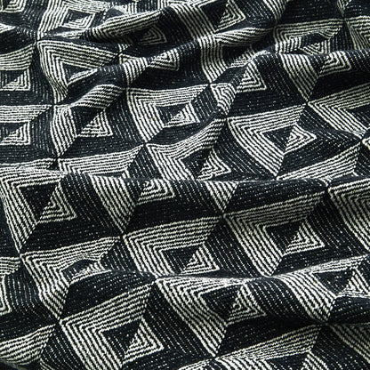 Plaid riciclato White Black 125x175_M.Stoltz