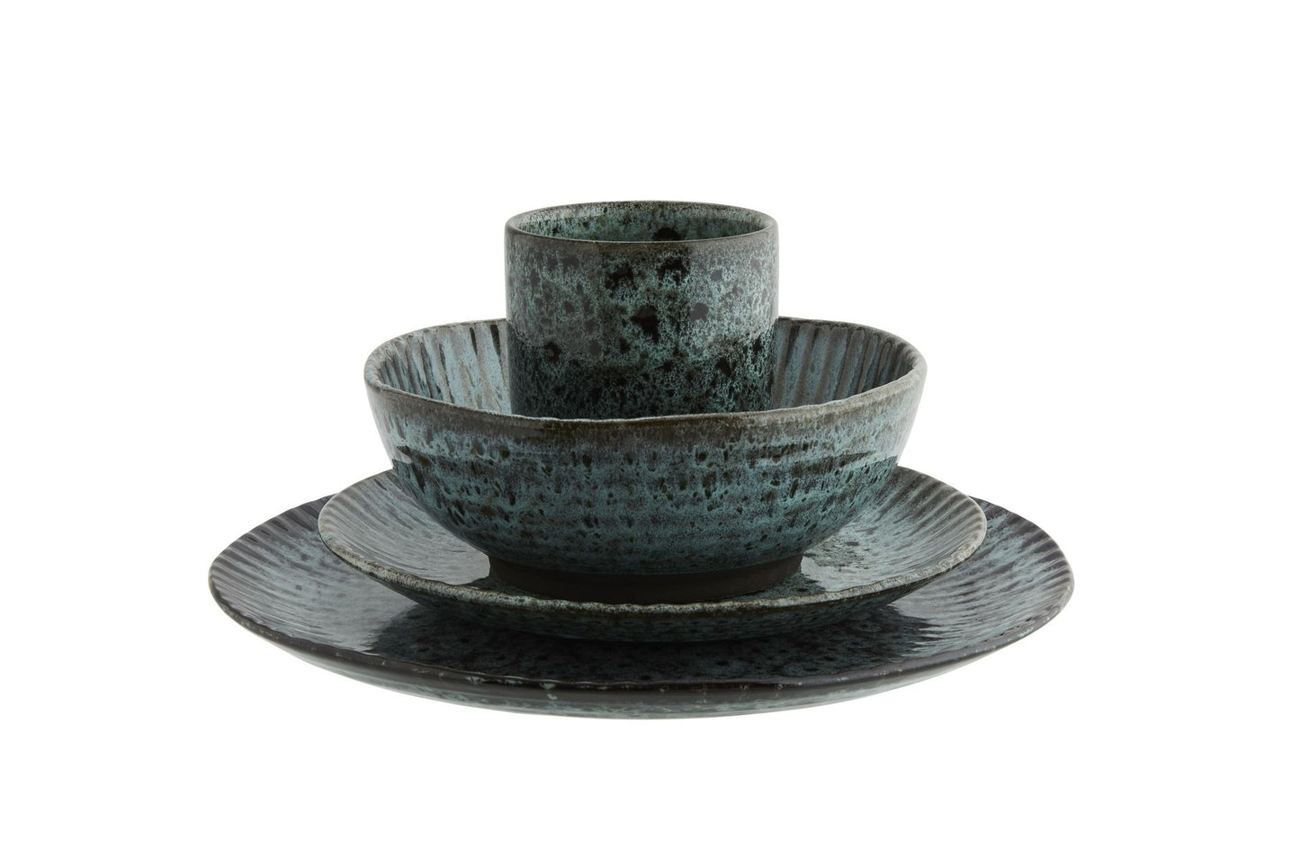 Petrol Black Piatto liscio Dinner 27 cm M.Stoltz