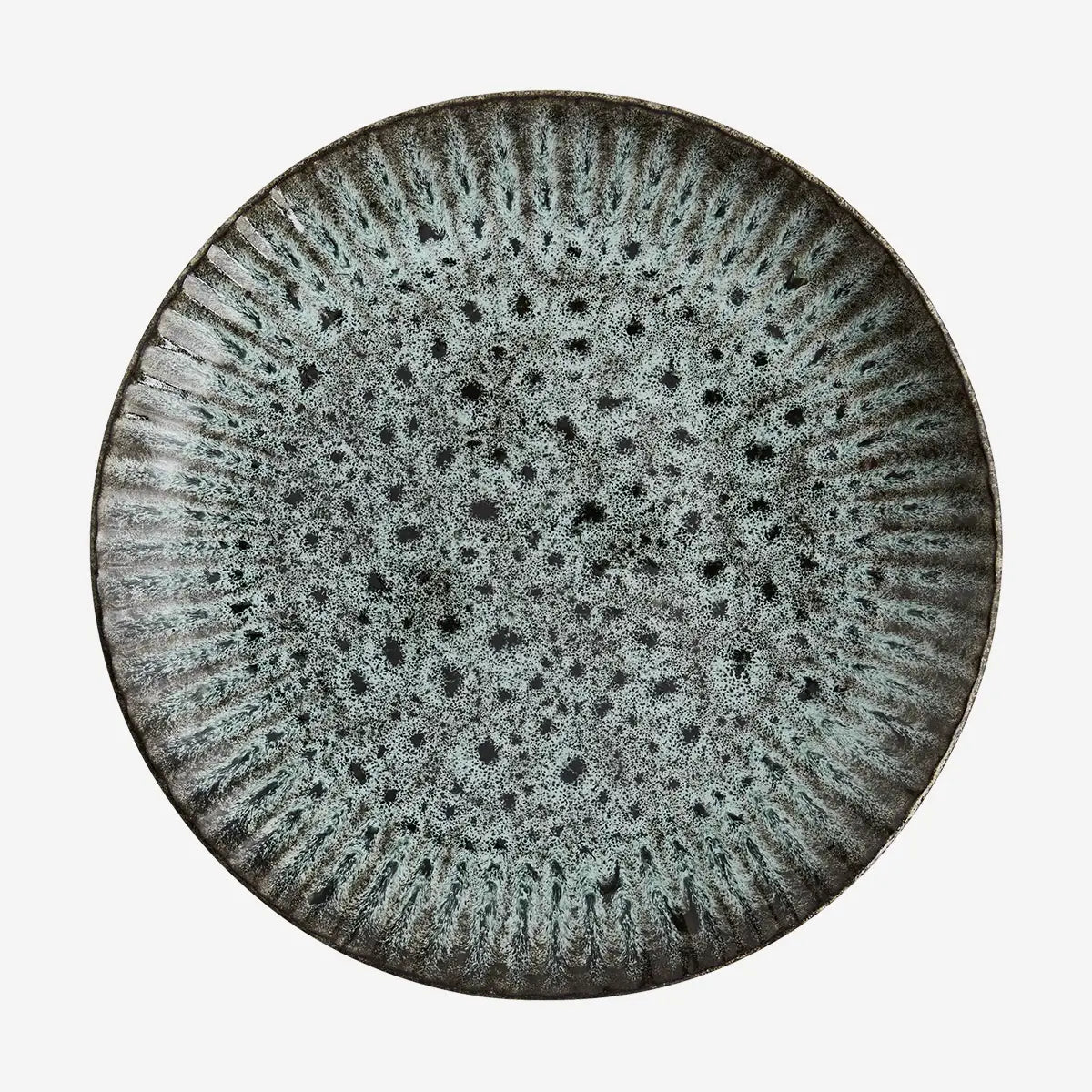 Petrol Black Piatto liscio Lunch 21 cm M.Stoltz