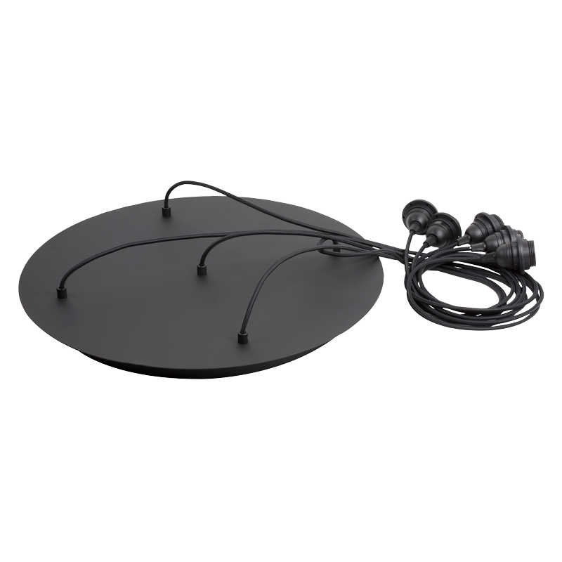 Plafoniera  5 (Globe/Cupola/Jupe/Cloche )Antracite LCDCP