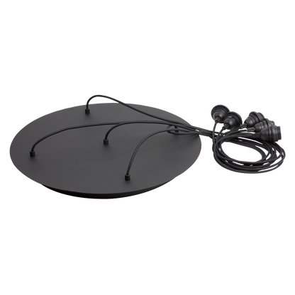 Plafoniera  5 (Globe/Cupola/Jupe/Cloche )Antracite LCDCP