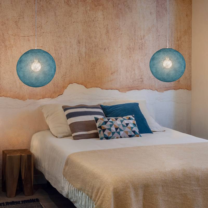 Coprilampada Globo 38 Bleu Paon LCDCP