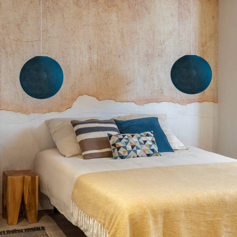 Coprilampada Globo 38 Bleu Paon LCDCP